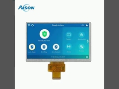 Módulo LCD TFT Industrial de 7 polegadas 40 pines Módulo de exibição LVDS 500cd/m2