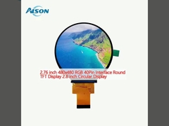 2.76 polegadas 480x480 RGB 40Pin Interface Round TFT Display 2,8 polegadas Circular Display