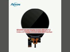 800x800 Display Circular tela 380 cd/m2 Display LCD circular de 3,4 polegadas com interface MIPI