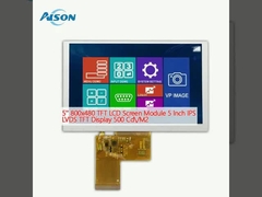 5' 800x480 TFT Modulo de Ecrã LCD 5 polegadas IPS LVDS TFT Display 500 Cd/M2