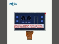 Módulo LCD TFT de 7 polegadas 50 pin LCD Display 800x480 RGB 24 Bit Para aplicação industrial