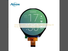 3.4 polegadas 800 * 800 TFT LCD circular Display MIPI Interface 30 pin para controle industrial Smart Home