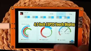 Módulo capacitivo HMI Arduino LVGL da exposição do tela táctil 800x480 ESP32 de 4,3 polegadas