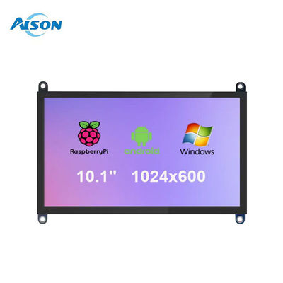 10.1 polegada Raspberry Pi Screen 1024X600 HDMI USB Touch Screen 450 cd/m2