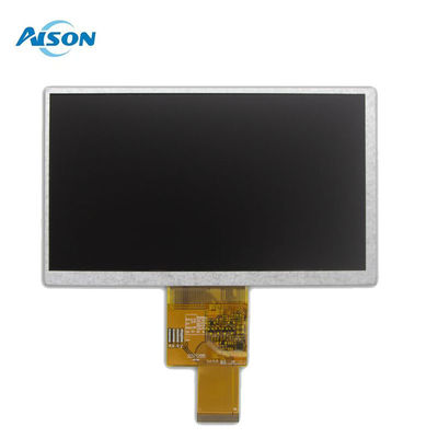 Painel TFT de 7 polegadas 450 cd/m2 Painel de 40 pines 800x480 Com Interface RGB de 24 BIT 40Pin