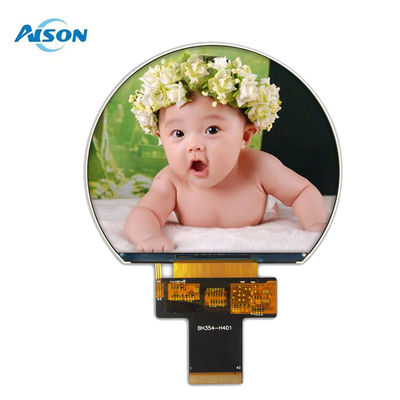 3.54 polegadas 800x640 Display TFT redondo SPI TFT Display 1000 Cd/M2 Com 3SPI+18Bit Interface RGB