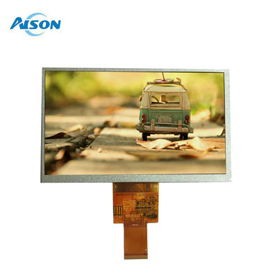 7 polegadas 40 pin 800x480 TFT LCD Display Panel 400 Cd/M2 Interface RGB