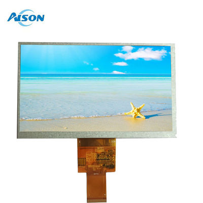 Painel TFT de 7 polegadas 450 cd/m2 Painel de 40 pines 800x480 Com Interface RGB de 24 BIT 40Pin