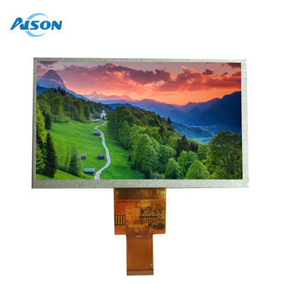 Painel TFT de 7 polegadas 450 cd/m2 Painel de 40 pines 800x480 Com Interface RGB de 24 BIT 40Pin