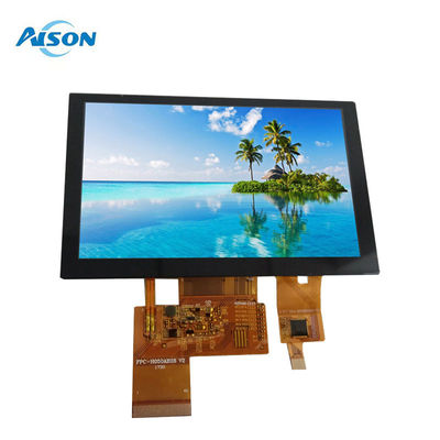 5' 800x480 TFT Modulo de Ecrã LCD 5 polegadas IPS LVDS TFT Display 500 Cd/M2