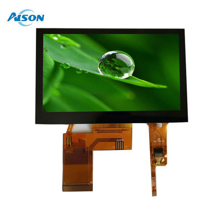 4.3 polegadas 480x272 TFT capacitivo touch display 40 pin TFT touch display 400 Cd/M2
