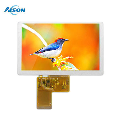 5 polegadas TFT LCD Display 800x480 tela 500 Cd/M2 RGB 24 Bit TN 40pin
