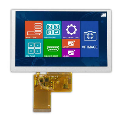 Display TFT de 5 polegadas personalizado de alto brilho, Displays TFT legíveis sob luz solar 2500cd/m2