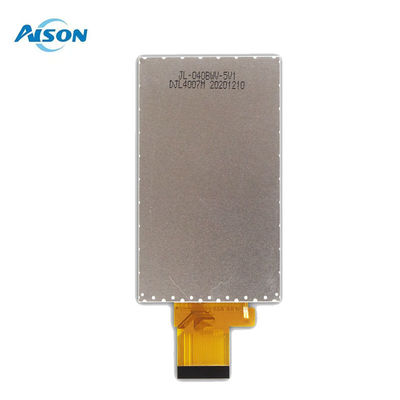 Display LCD de 4 polegadas 250 Cd/M2 IPS Display Module 480x800 Com Interface RGB