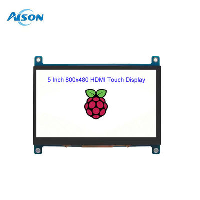 5 polegadas 800x480 HDMI Touch TFT Display 400 Cd/M2 Raspberry Pi LCD Display