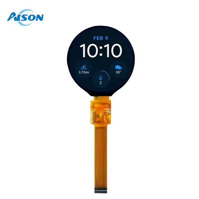 1.6 polegadas 400x400 Módulo LCD circular 230nits Ecrã LCD colorido