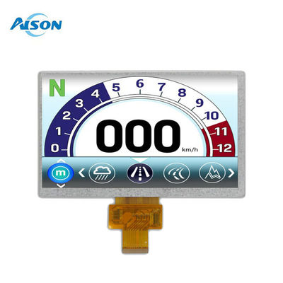 -40 a 95 graus 7 polegadas Modulo de Display LCD personalizado 40 pin LVDS Interface 500cd/m2