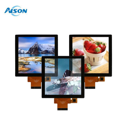 Display TFT quadrado de 4 polegadas 480x480 com Interface RGB com Display Touch 300 cd/m2