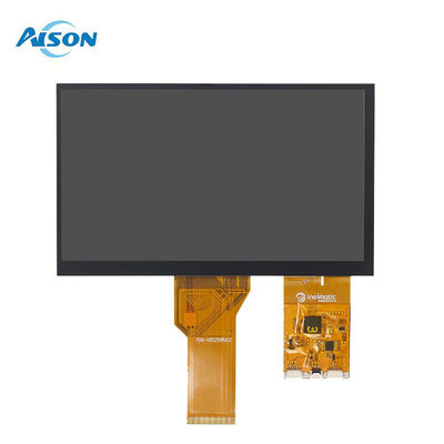 7 polegadas 1024x600 LVDS TFT IPS Display Display Táctil Capacitivo com vidro de cobertura personalizado