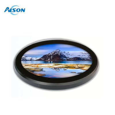 3.4 polegadas DSI Round Touch Display, 800 × 800, IPS, 10-Point Touch com HDMI Board Enclosure