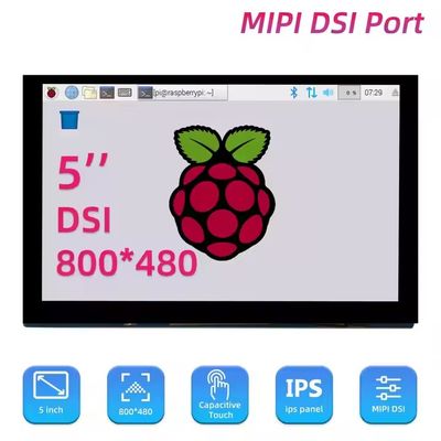 7 polegadas 800*480 MIPI-DSI IPS LCD Display Módulo de tela sensível ao toque capacitivo para Raspberry Pi
