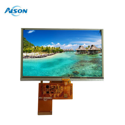 5 polegadas 800X480 RGB Interface TFT LCD Modulo Resistivo Touch Display