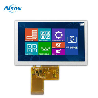 5' 800x480 TFT Modulo de Ecrã LCD 5 polegadas IPS LVDS TFT Display 500 Cd/M2