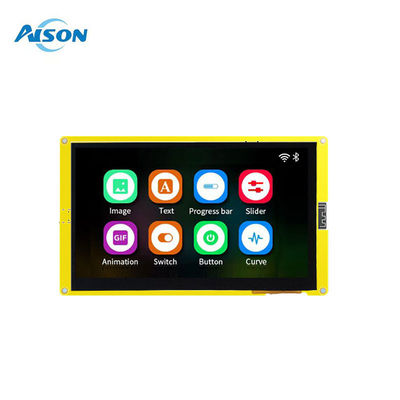 Módulo de Display ESP32 de 7 polegadas 5V Touchscreen Capacitivo 500mA 8M PSRAM LVGL