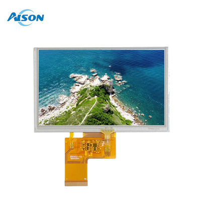 5 polegadas 800x480 RGB 40 Pin Interface TFT LCD Display com painel de toque resistivo